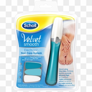 Scholl Velvet Smooth Electronic Nail Care System - Scholl Electronic Nail File, HD Png Download