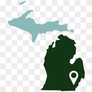 State Silhouette At Getdrawings Com Free For - Natural Resources Michigan Map, HD Png Download