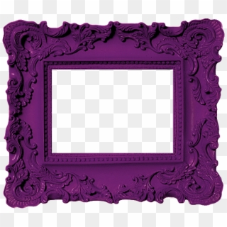 Purple Frame Most Beautiful, Girly, Purple, Dark, Color, - Pink Picture Frame, HD Png Download