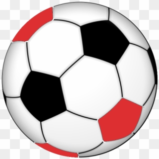 Black-red Egyptian Soccer Ball - Soccer Balls Clipart Png, Transparent Png
