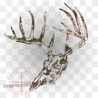 Kryptek Deer Skull - Deer Skull Decal, HD Png Download