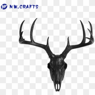 Model Design And Size Can Be Customised - Black Deer Skull, HD Png Download