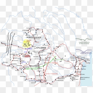 Roman Gothic Walls Romania Plain-pt - Map Roman Frontiers Danube, HD Png Download