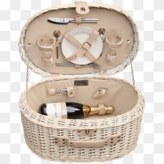 Full Buff Willow With Wash Finish, Single Clasp Leatherette - Picnic Basket, HD Png Download