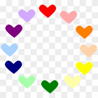 Rainbow Heart Png - Rainbow Heart Clipart, Transparent Png