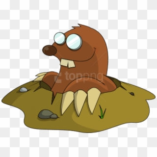 Free Png Download Mole With Glasses Png Images Background - Dibujo Topo Con Gafas, Transparent Png