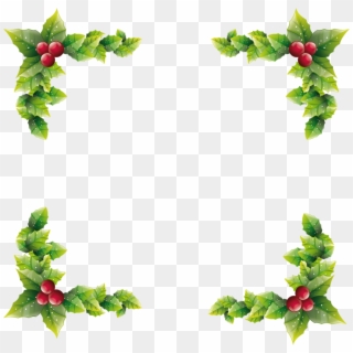 Ivy Clipart Corner Ivy Border - Christmas Borders, HD Png Download