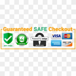 Secure Checkout Png - Guaranteed Safe Checkout Stripe, Transparent Png