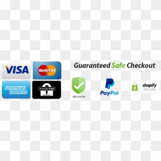 *guaranteed Safe And Secure Checkout Via - Graphic Design, HD Png Download