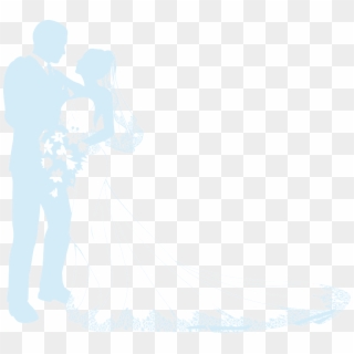 Bride And Groom Silhouettes - Bride, HD Png Download