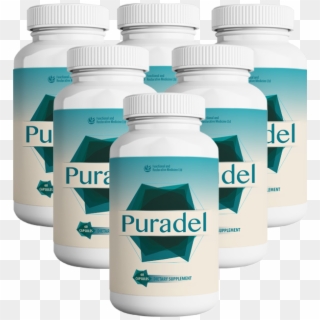 6x Puradel - Plastic Bottle, HD Png Download
