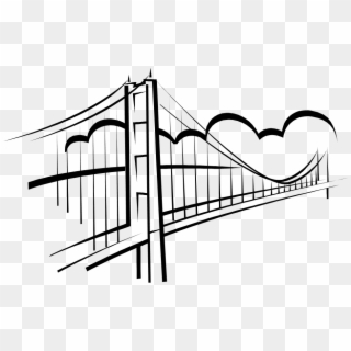 Simple Bridge Clipart - George Washington Bridge Clip Art, HD Png Download