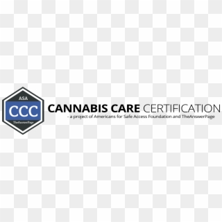 Cannabis Care Certification A Project Of Americans - Black-and-white, HD Png Download