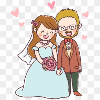 Free Digital Stamp - Marriage Drawing, HD Png Download