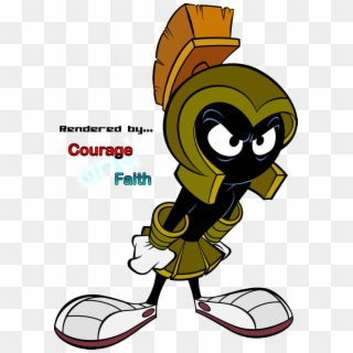 Cartoon Renders Story By Courage And Faith - Marvin The Martian Villain, HD Png Download