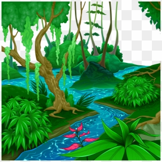 Tropical And Subtropical Moist - Dibujos De Bosques Tropicales, HD Png Download