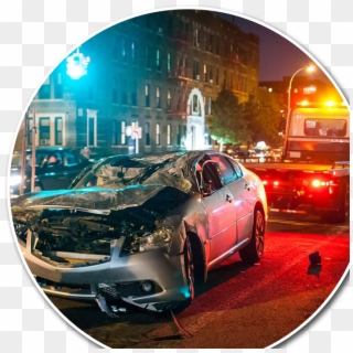 Car Accident - Car Accidents At Night, HD Png Download