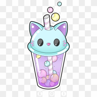 Cute Cat Bubble Tea , Png Download - Cute Cat Bubble Tea, Transparent Png