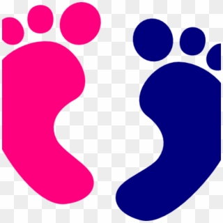 Baby Foot Clipart Ba Foot Clipart Ba Feet Clip Art - Baby Feet Gender Reveal, HD Png Download