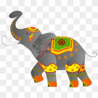 Free Png Download Decorative Indian Elephant Clipart - Elephant Clipart Png, Transparent Png