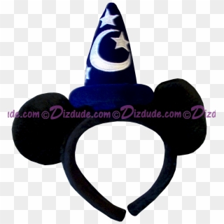 Disney Sorcerers Headband With Mickey Ears © Dizdude - Party Hat, HD Png Download