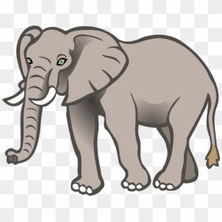 Asian Elephant Clipart Elepant - Coloured Picture Of Elephant, HD Png Download