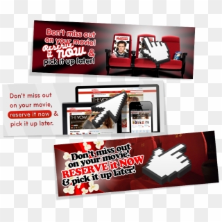 The Movie Rental Giant Needed A Few Web Banners For - Flyer, HD Png Download