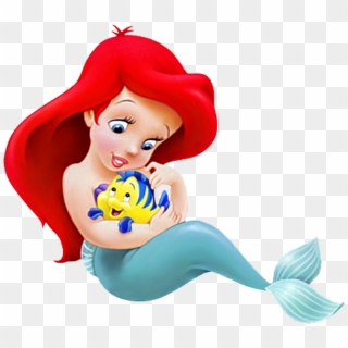 #cute #babyariel #flounder #disney #mermaid #mermaids - Cute Baby Disney Princess, HD Png Download
