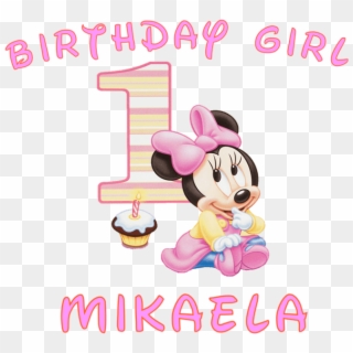 Baby Girl First Birthday Clipart ✓ All About Clipart - Minnie Mouse 1st Birthday, HD Png Download