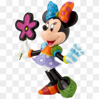 Disney's Minnie Mouse With Flowers Figurine - Minnie Mouse With Flower, HD Png Download