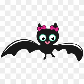 Halloween Cat Spider And Bat Cuttable Design Svg Transparent - Cute Halloween Bats Clipart, HD Png Download
