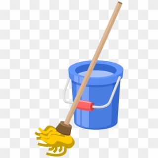 Bucket And Mop Png, Transparent Png