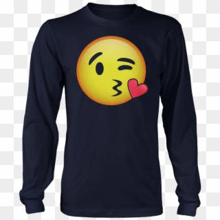 Hd Emoji Kissy Face Shirt - Shirt, HD Png Download