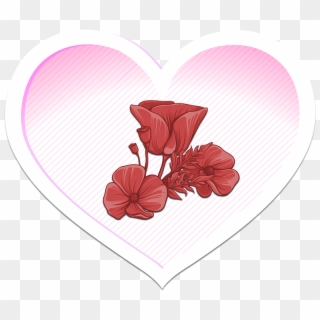 Heart, Flower, Love, Valentine's Day, Symbol, Affection - Amor Feliz Cumpleaños, HD Png Download