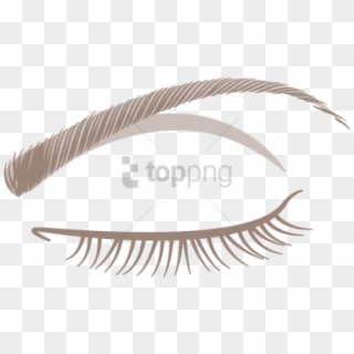Free Png Download Closed Eye With Lashes Png Images - Eyes Closed Transparent Background, Png Download