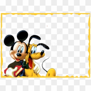 Free Png Best Stock Photos Mickey And Pluto Kidsframe - Mickey Mouse Frame Png, Transparent Png