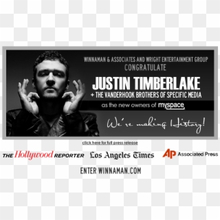 Justin Timberlake , Png Download - Los Angeles Times, Transparent Png