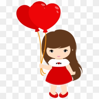 Svg Download Anime Clipart Valentines Day - Valentines Day Girl Clipart, HD Png Download