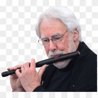 Musician Playing The Nohkan Flute - Flute, HD Png Download