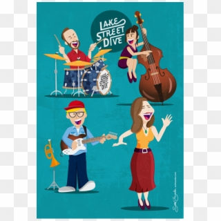 Lake Street Dive Postcard Final 01 Art Music, Music - Lake Street Dive Logo, HD Png Download