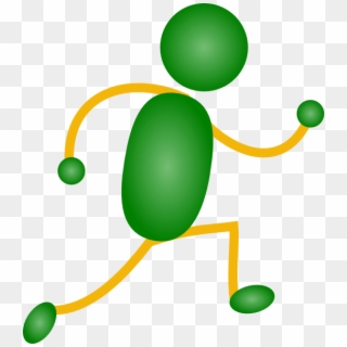 How To Set Use Green&yellow Jogging Man Icon Png, Transparent Png
