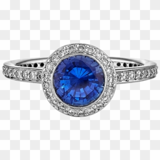Blue Sapphire Gemstone For Foreign Travel - Ring Barbara Bush Wedding, HD Png Download