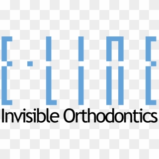 E Line Invisible Orthodontics Logo Png Transparent - Electric Blue, Png Download