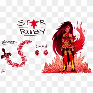 Star Ruby ~ Gem Oc By Ask-thedrakon Steven Universe, HD Png Download