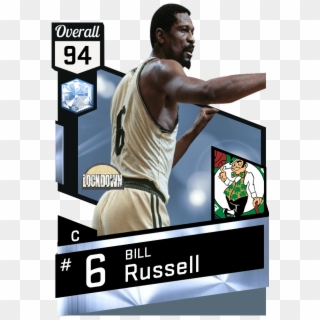New Cards - Nba 2k17 Bill Russell, HD Png Download