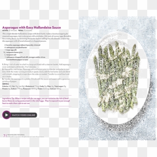 Asparagus With Easy Hollandaise Sauce Active - Brochure, HD Png Download