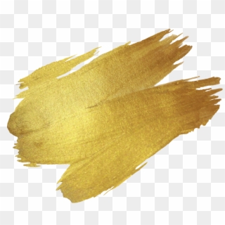 #gold #paint #smudge #goldsmudge #goldpaint #nice - Gold Brush Stroke Png, Transparent Png
