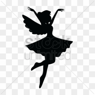 Fairy Vector Image - Outline Of A Fairy, HD Png Download
