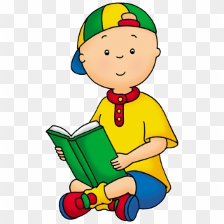 Caillou Png Pack - Caillou Reading A Book, Transparent Png
