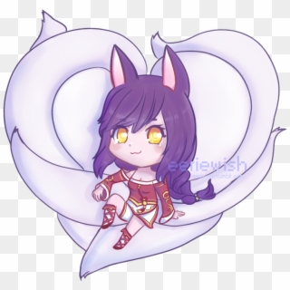 A Transparent Ahri Because I Realized I Hadn't Drawn - Transparent Ahri Png, Png Download